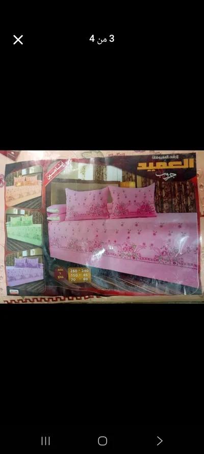 طقم ملايا سرير مقاس كبير ٥قطع قطن مطرز في الجمرك, الإسكندرية - 750 EGP