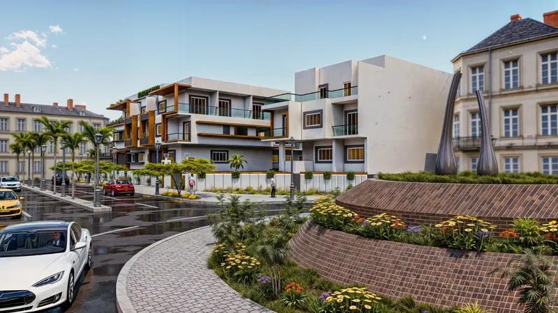 شقة 58 م² بفيو بول في بانوراما مجاويش