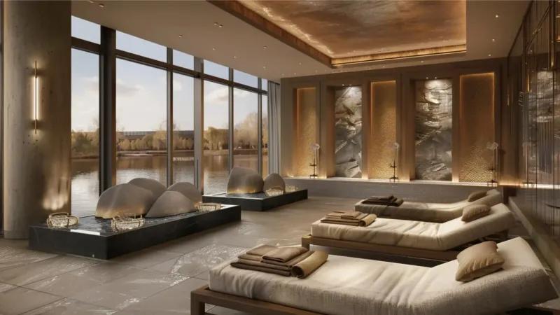 استوديو 45 متر view pool ب Atlantis Resort بالغردقة .