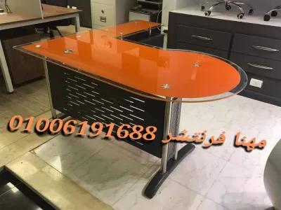 مكتب زجاج مودرن أعلى جودة 140سم ضمان عام in Mohandessin, Giza - 4,900 EGP