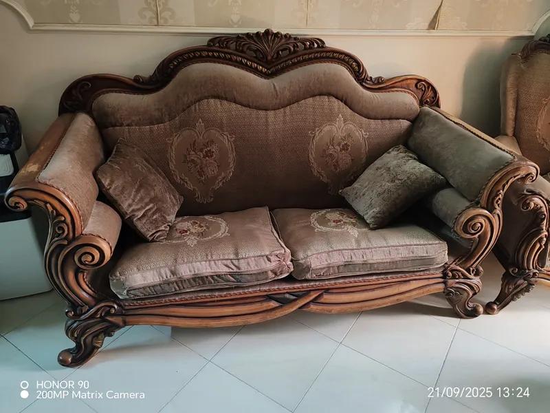 طقم انتريه ستيل خشب زان