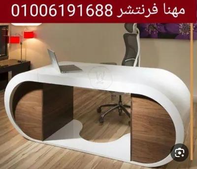 مكتب أبيض مدير خشب قوس بشانون أدراج in Mohandessin, Giza - 17,500 EGP