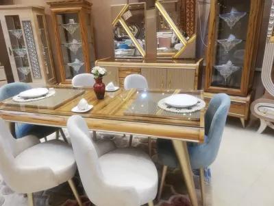 بيع سفرة مودرن كامله خشب زان بالاسكندرية في سيدي بشر, الإسكندرية - 35,000 EGP