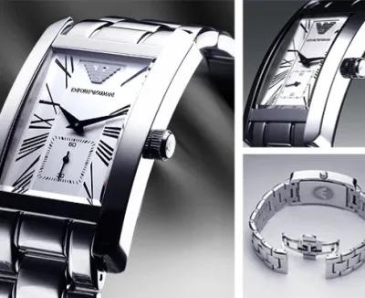 ساعة Emporio Armani أصلية وارد الخارج استعمال خفيف جدا للتوا في القاهرة الجديدة, القاهرة - 2,000 EGP