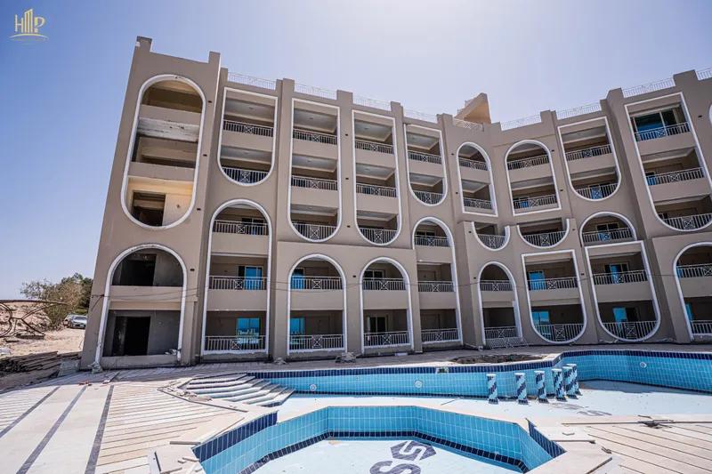 شقة 85م² أوضتين وصالة بإطلالة على البحر والمسبح ستون هايتس