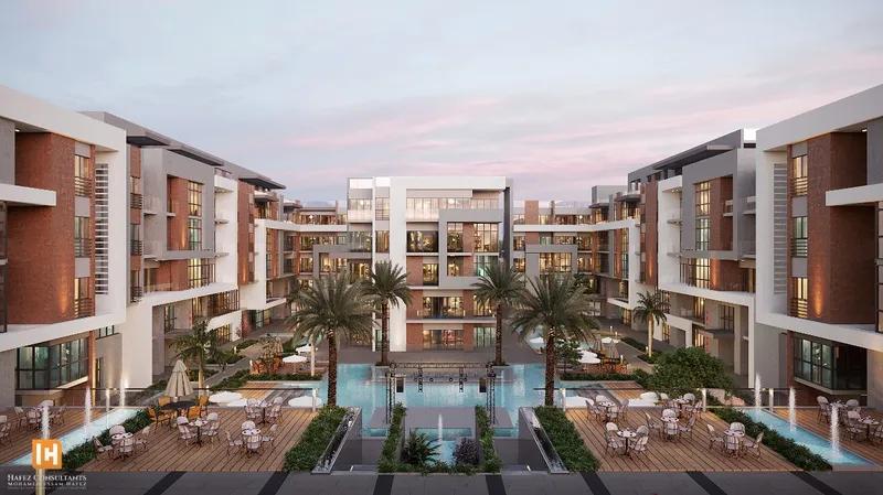 شقة 77م بإطلالة جانبية على البحر في بسكاي سوما باي غرفة وصالة