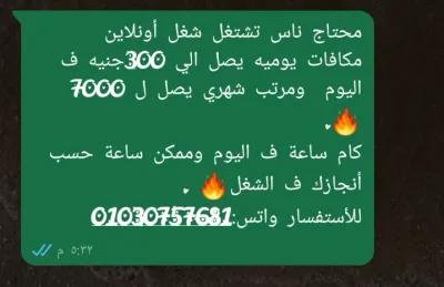 مطولب عمل شغل كول سنتر في جسر السويس, القاهرة - 7,000 ج.م