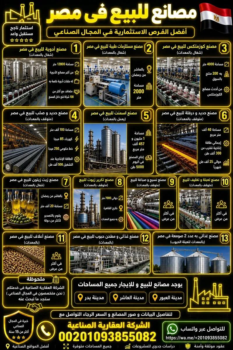 مصانع للبيع فى مصر 002