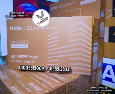 شاشة تلفزيون 32 بوصة هاير رسيفر داخلي فريمليس ميراكاست جديدة H32K70E في رمسيس و امتداد رمسيس, القاهرة - 4,800 EGP