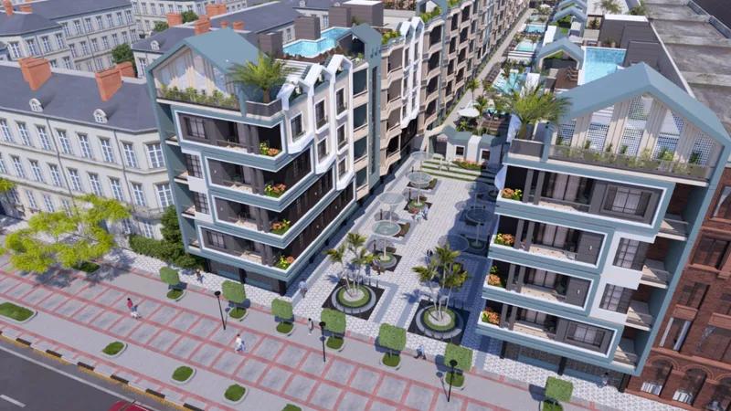 شقة 63م² غرفة وصالة بإطلالة حمام سباحة في قلب الغردقة