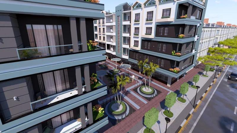 شقة 63م² غرفة وصالة بإطلالة على حمام السباحة مرتفعات الغردقة