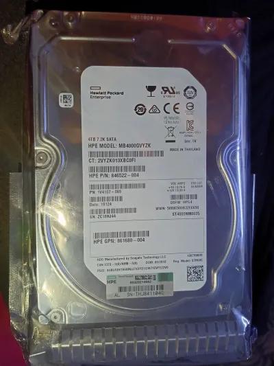 HPE 4TB Enterprise HDD – جديد in Marg, Cairo - 4,000 EGP