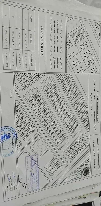 ارض مميزه 209متر الحي السادس برج العرب