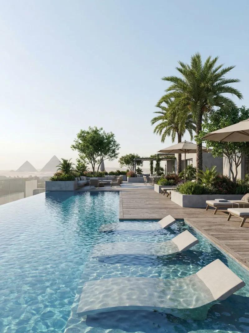 شقق فندقية للبيع ب ادارة هيلتون و بالقرب من المتحف المصري