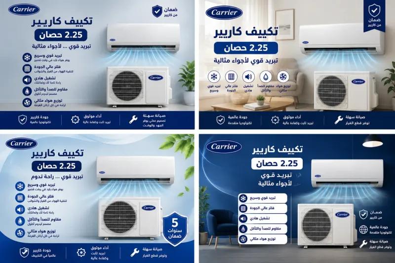 🔥❄️ خليك مرتاح طول الصيف مع تكييف كاريير حصان! ❄️🔥 💨 تبريد قوي