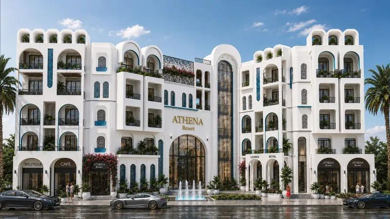 Athena Resort | غرفة نوم | إطلالة بحر ومسبح | الدور الثالث