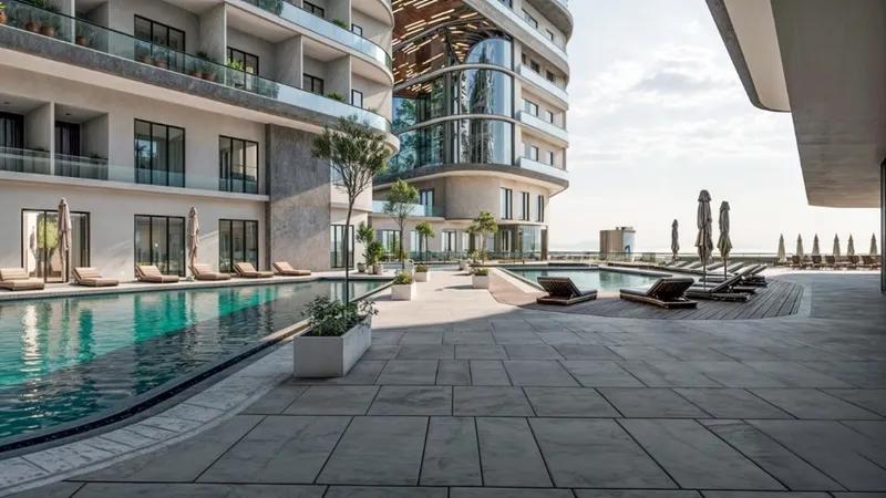 استديو للبيع 86م بشاطئ خاص فى منتجع لونج بيتش على طريق القرى الغردقه