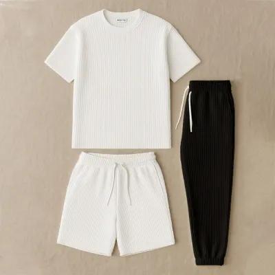 ترنج بسكوتة 3 قطع تلبيس مريح مقاسات كبيرة Tracksuit في الرحمانية, البحيرة - 630 EGP