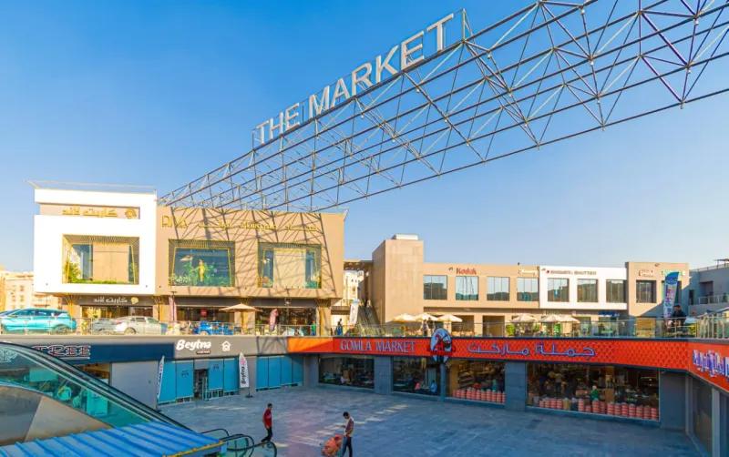 محل تجاري للايجار في المرحله الثانيه من مول THE MARKET