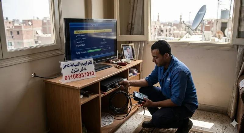 تركيب شبكة بث هوائي في التجمع الخامس
